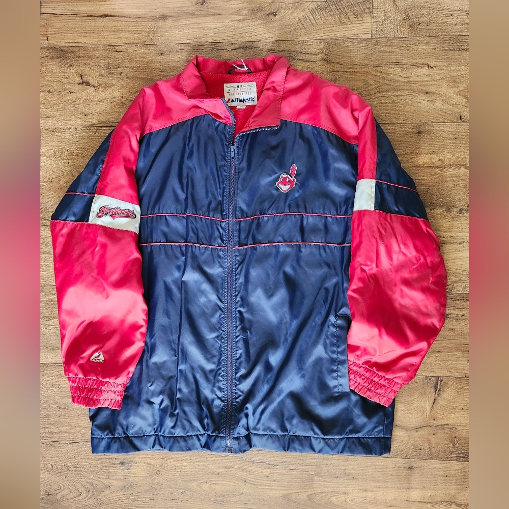 Cleveland Indians Red and Blue Jacket